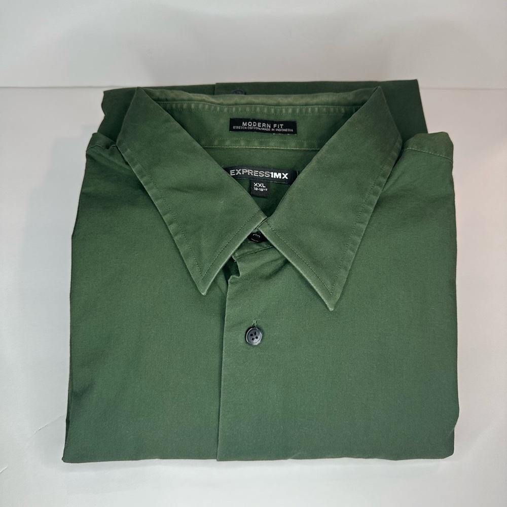EXPRESS Modern Fit Button Down Long Sleeve